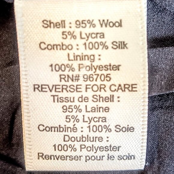 Rebecca Taylor Tinsley Dot Black Grey Silk Wool Jacket - Picture 9 of 10